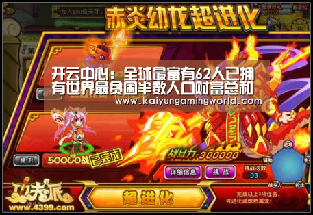 开云中心:全球最富有62人已拥有世界最贫困半数人口财富总和(图2) 开云中心