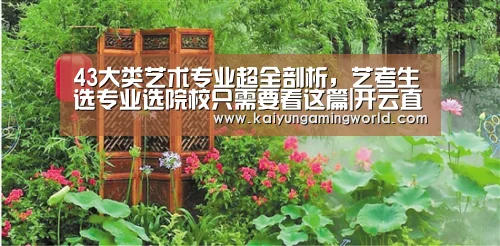 43大类艺术专业超全剖析,艺考生选专业选院校只需要看这篇|开云直播(图3) 开云直播
